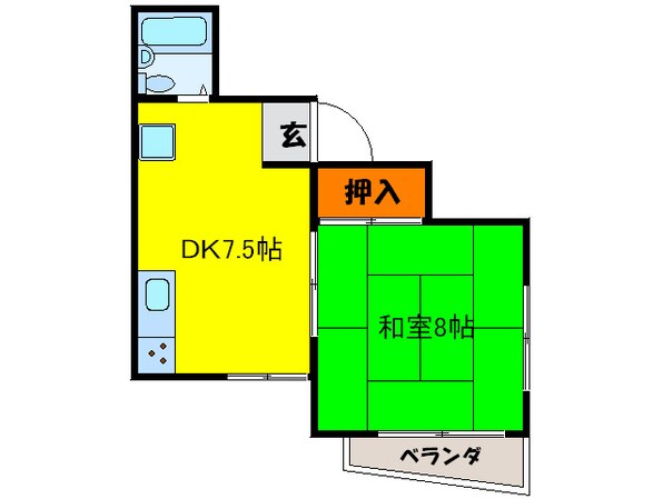 八番館の物件間取画像